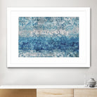Blue Abstract Elegance II by Eva Watts on GIANT ART - white abstract