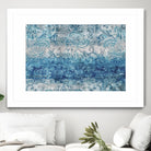 Blue Abstract Elegance II by Eva Watts on GIANT ART - white abstract