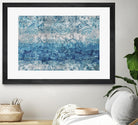 Blue Abstract Elegance II by Eva Watts on GIANT ART - white abstract