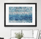 Blue Abstract Elegance II by Eva Watts on GIANT ART - white abstract