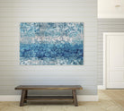 Blue Abstract Elegance II by Eva Watts on GIANT ART - white abstract