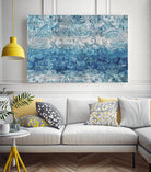 Blue Abstract Elegance II by Eva Watts on GIANT ART - white abstract