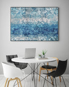 Blue Abstract Elegance II by Eva Watts on GIANT ART - white abstract