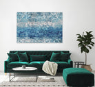 Blue Abstract Elegance II by Eva Watts on GIANT ART - white abstract