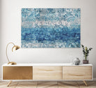 Blue Abstract Elegance II by Eva Watts on GIANT ART - white abstract