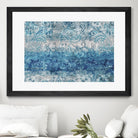 Blue Abstract Elegance II by Eva Watts on GIANT ART - white abstract