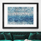 Blue Abstract Elegance II by Eva Watts on GIANT ART - white abstract