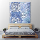 Blue Ex III by Eva Watts on GIANT ART - blue abstract