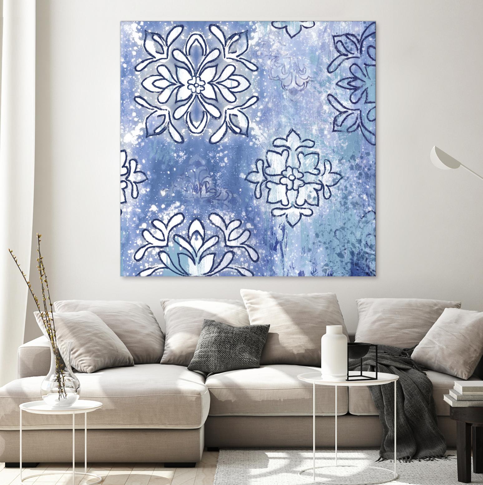 Blue Ex III by Eva Watts on GIANT ART - blue abstract