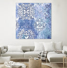 Blue Ex III by Eva Watts on GIANT ART - blue abstract