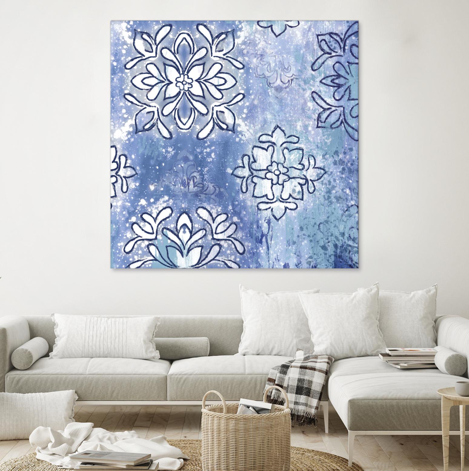 Blue Ex III by Eva Watts on GIANT ART - blue abstract