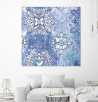 Blue Ex III by Eva Watts on GIANT ART - blue abstract