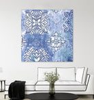 Blue Ex III by Eva Watts on GIANT ART - blue abstract
