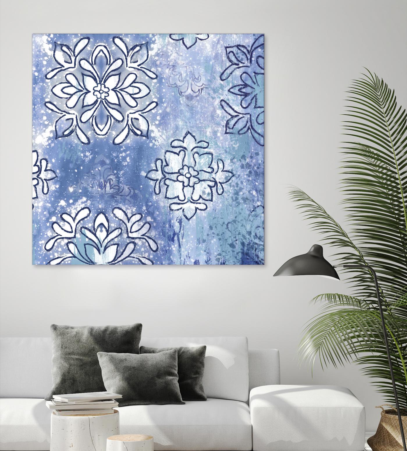 Blue Ex III by Eva Watts on GIANT ART - blue abstract