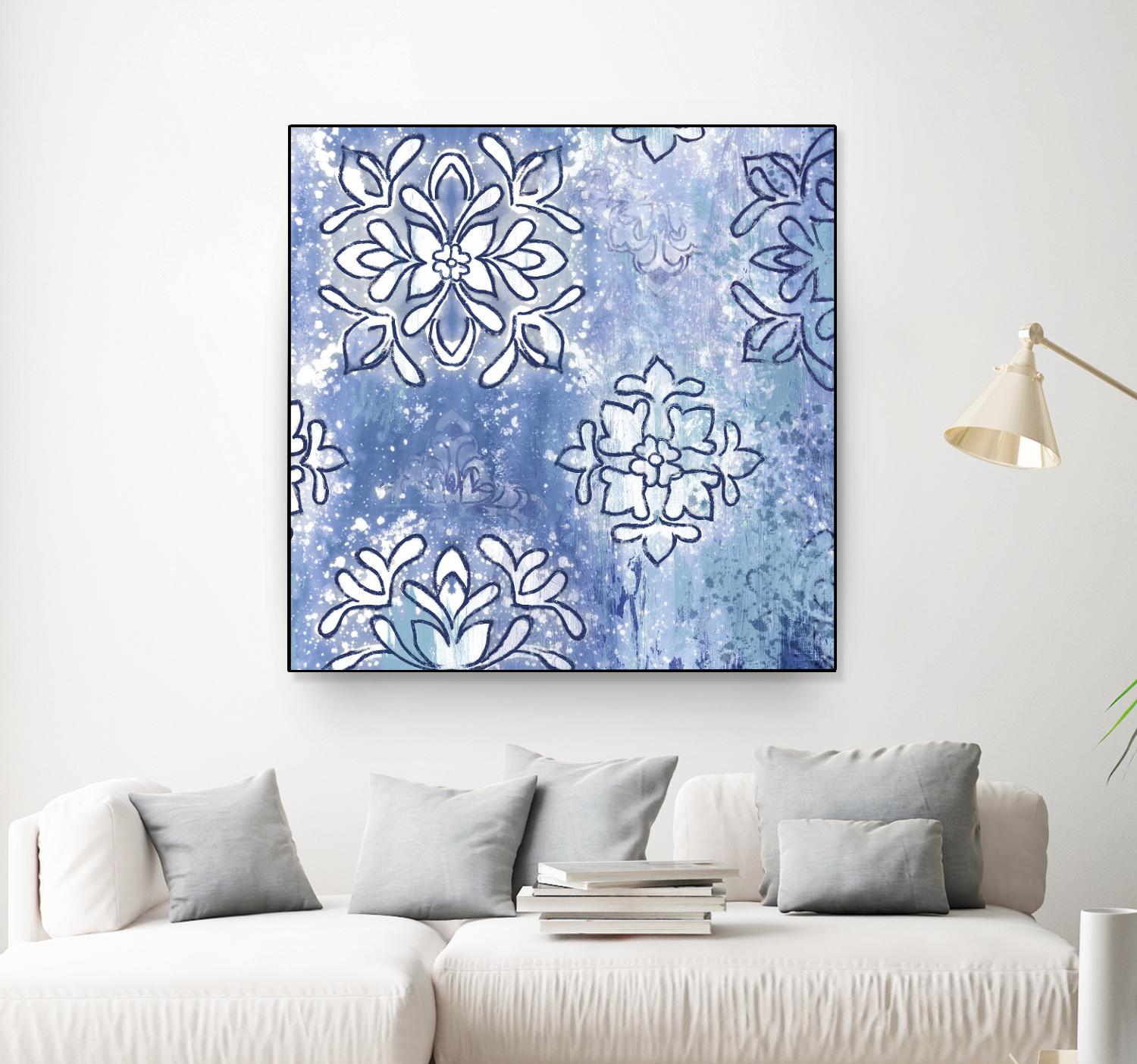 Blue Ex III by Eva Watts on GIANT ART - blue abstract