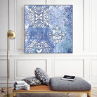 Blue Ex III by Eva Watts on GIANT ART - blue abstract