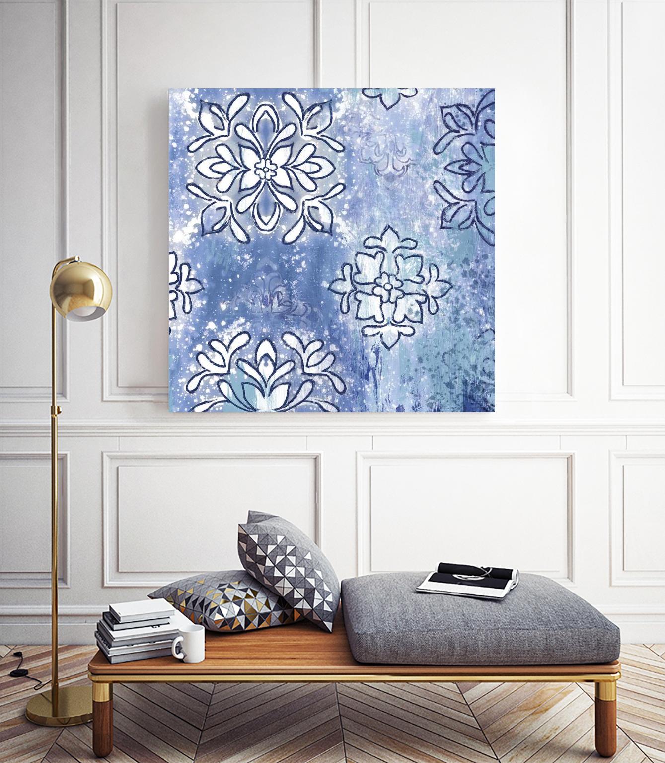 Blue Ex III by Eva Watts on GIANT ART - blue abstract