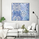 Blue Ex III by Eva Watts on GIANT ART - blue abstract