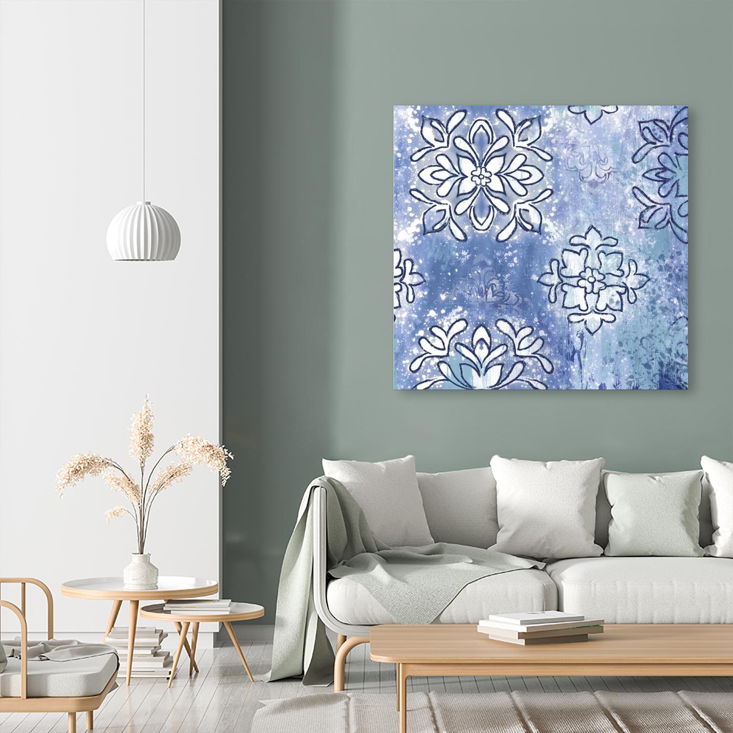 Blue Ex III by Eva Watts on GIANT ART - blue abstract