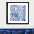 Blue Ex III by Eva Watts on GIANT ART - blue abstract