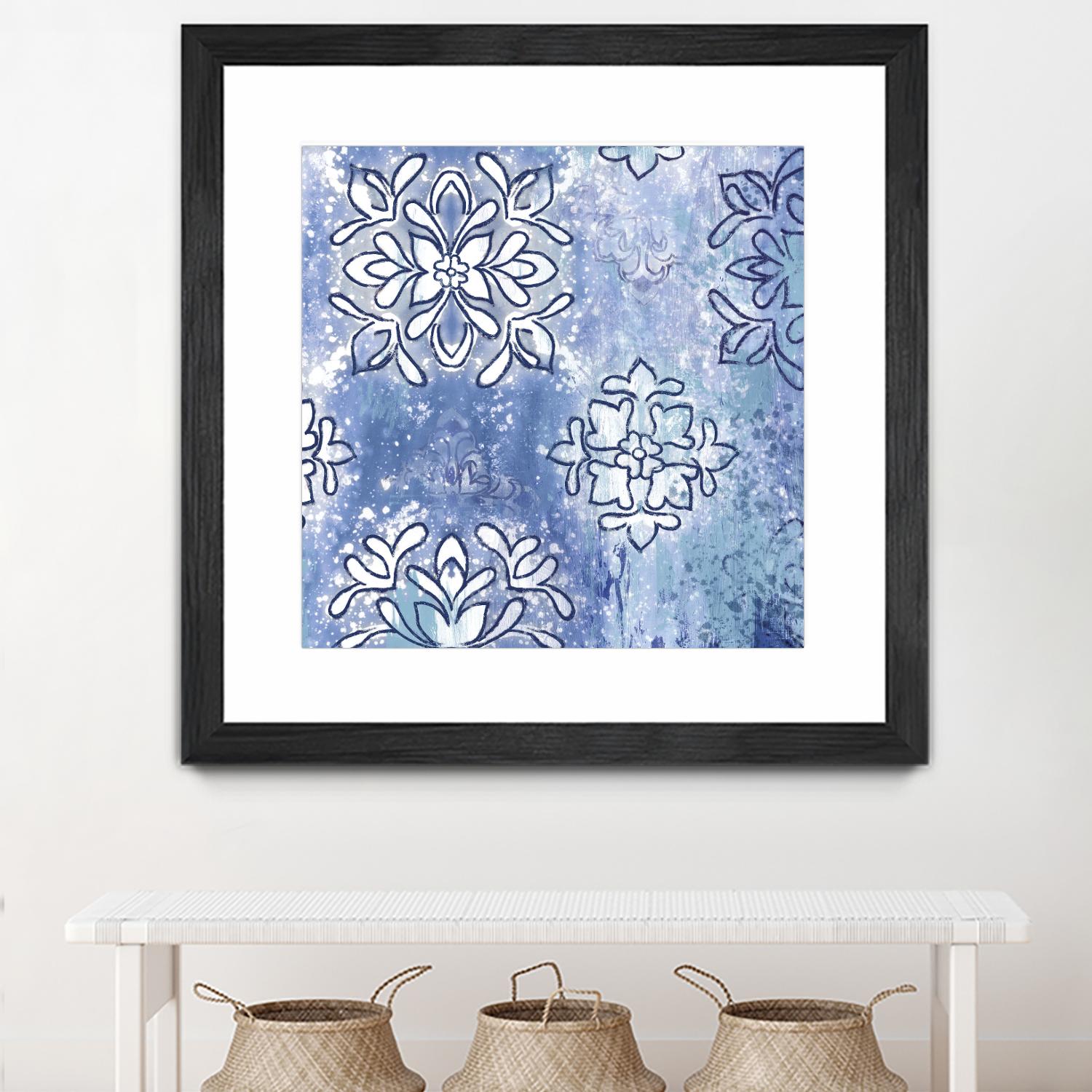 Blue Ex III by Eva Watts on GIANT ART - blue abstract
