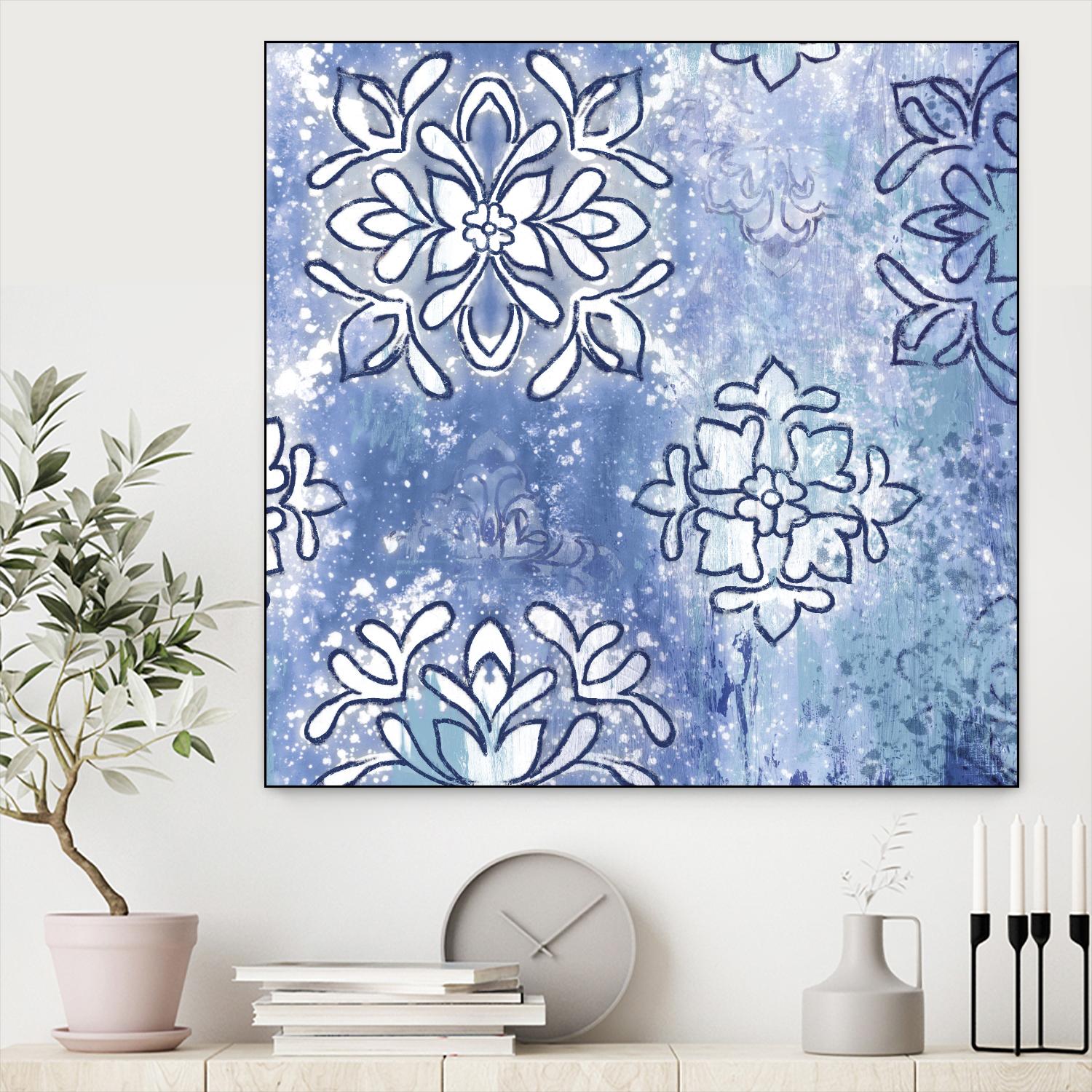 Blue Ex III by Eva Watts on GIANT ART - blue abstract