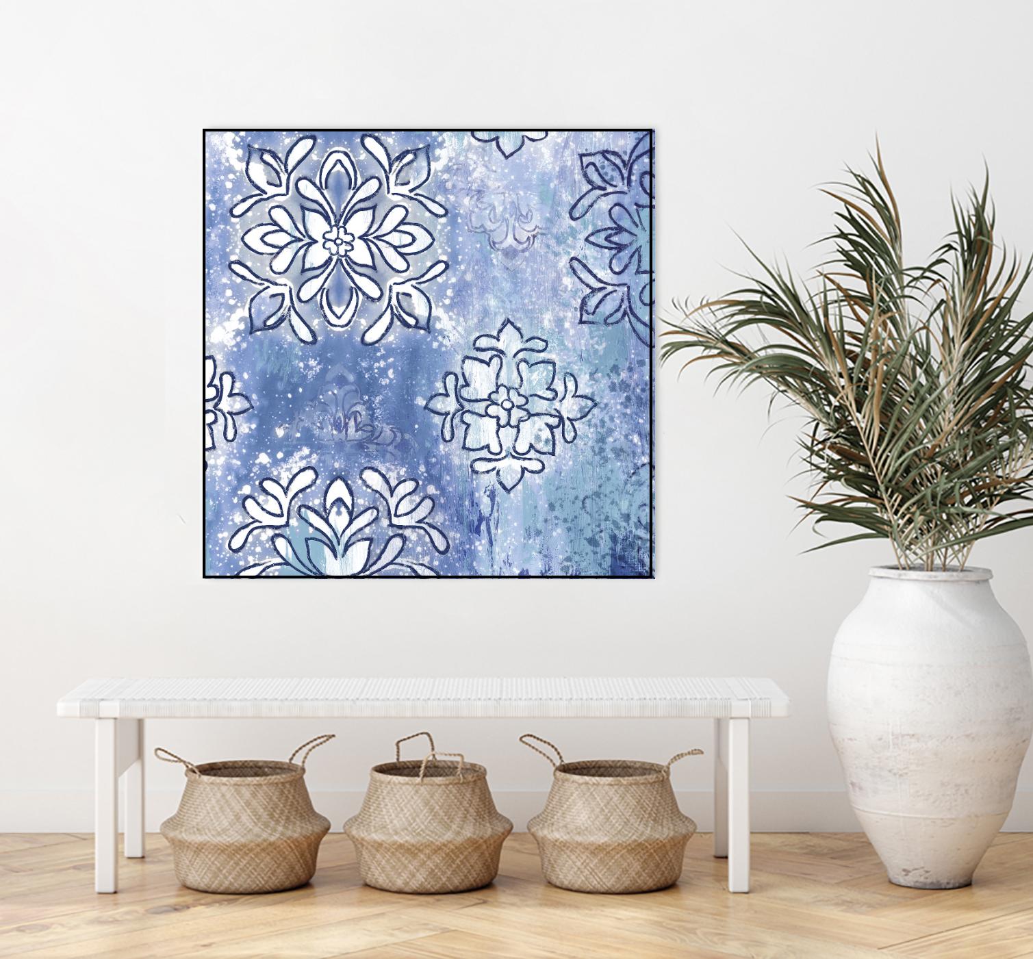 Blue Ex III by Eva Watts on GIANT ART - blue abstract