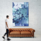 Tides I by Eva Watts on GIANT ART - cyan wildlife