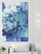 Tides I by Eva Watts on GIANT ART - cyan wildlife