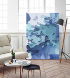 Tides I by Eva Watts on GIANT ART - cyan wildlife