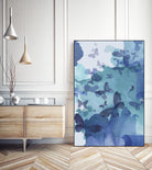 Tides I by Eva Watts on GIANT ART - cyan wildlife