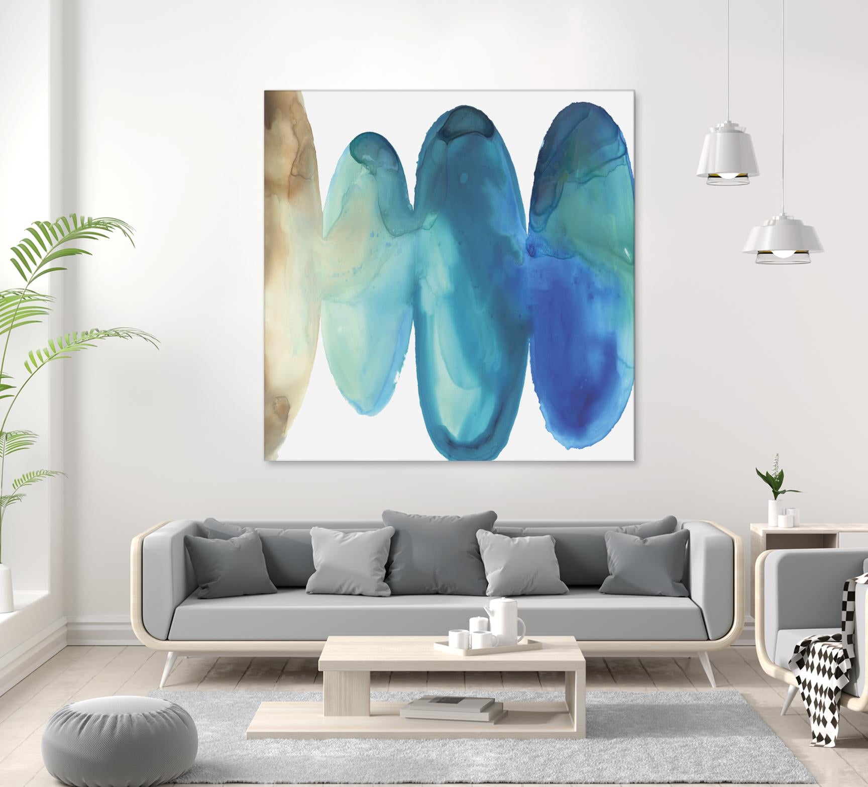 Bound II by Eva Watts on GIANT ART - white abstract