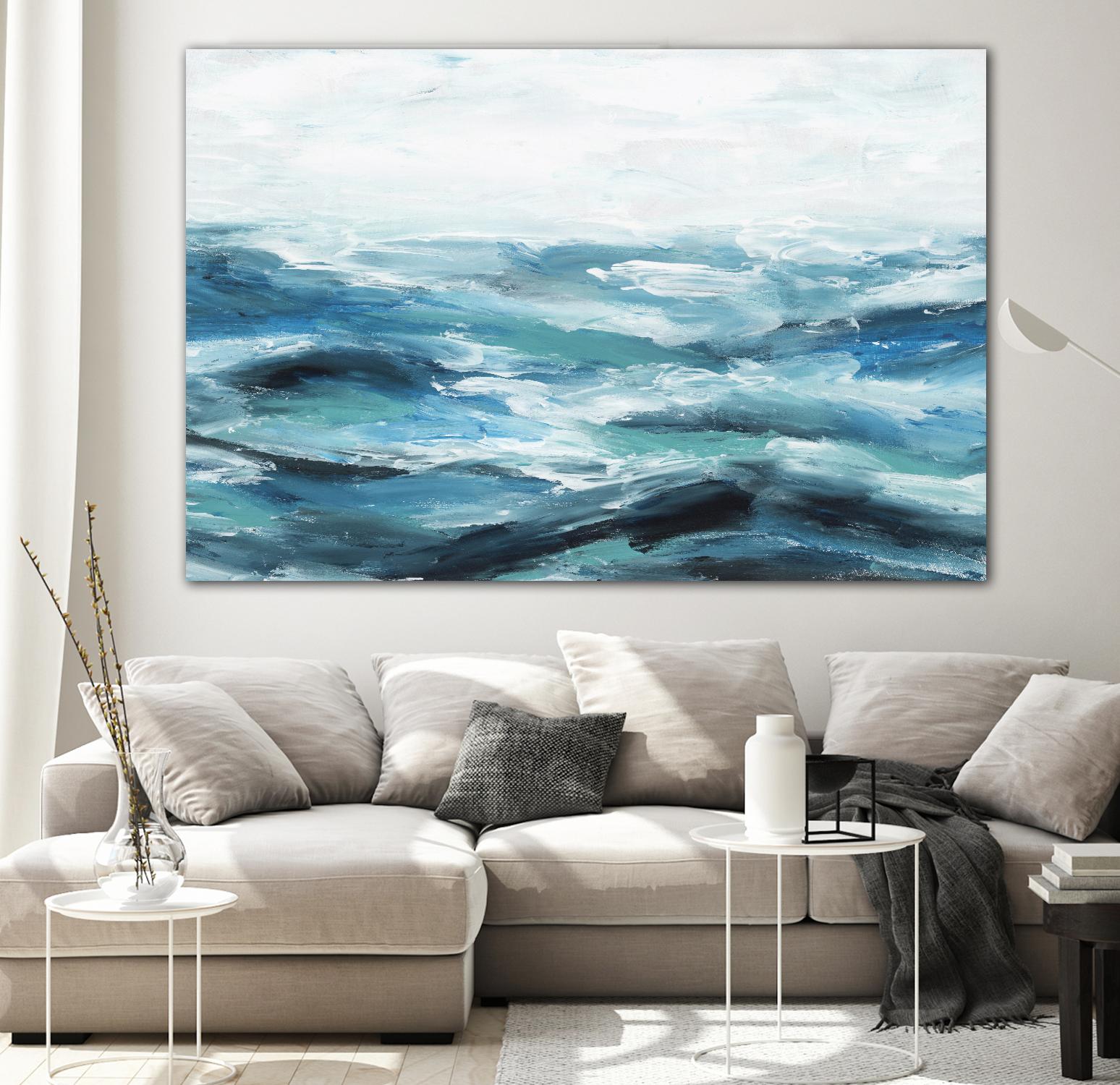Oceanic I by Isabelle Z on GIANT ART - white sea scene