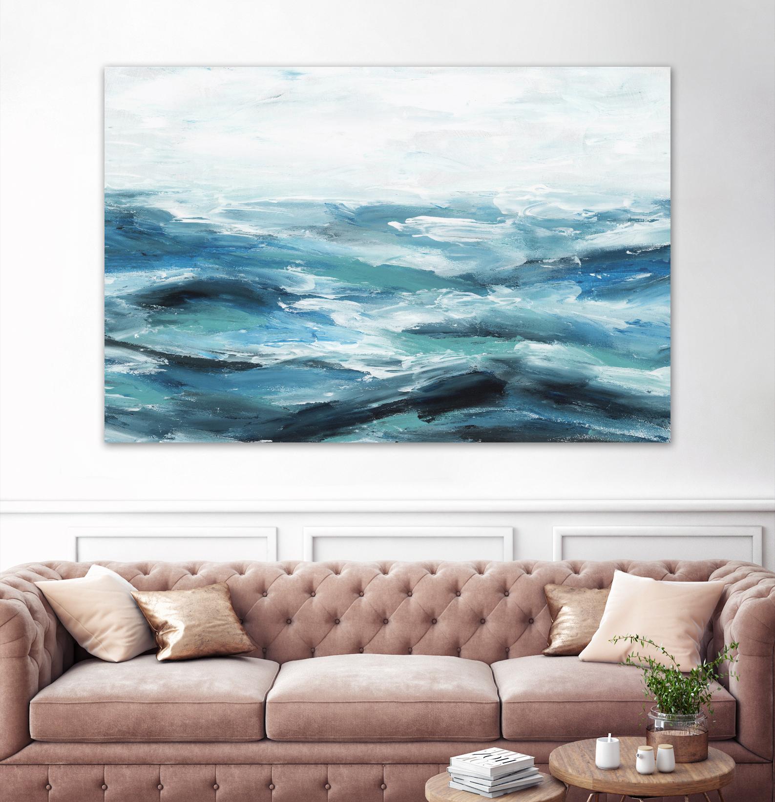 Oceanic I by Isabelle Z on GIANT ART - white sea scene