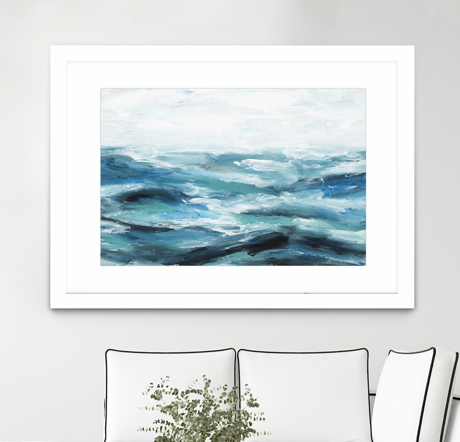 Oceanic I by Isabelle Z on GIANT ART - white sea scene