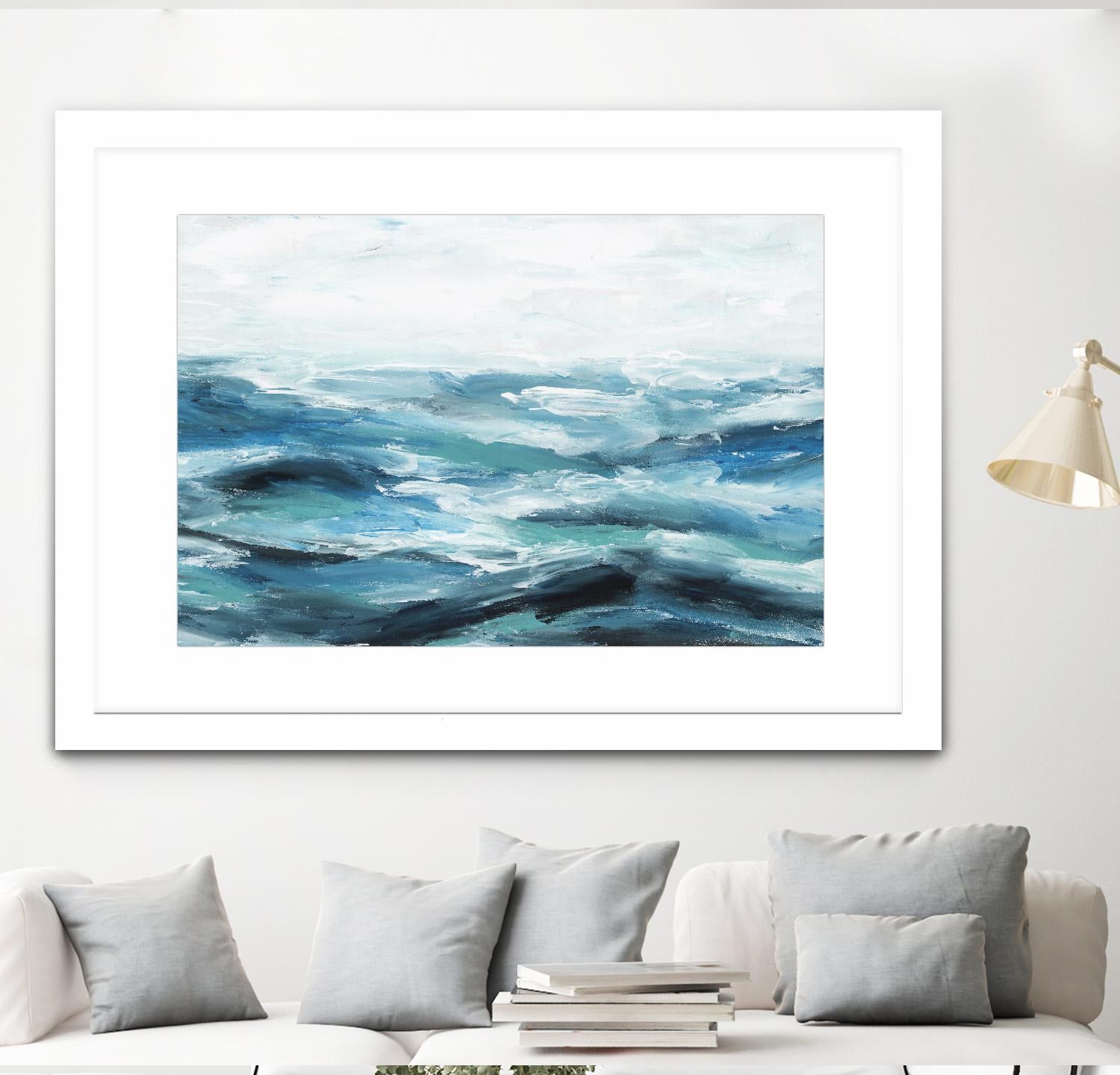Oceanic I by Isabelle Z on GIANT ART - white sea scene