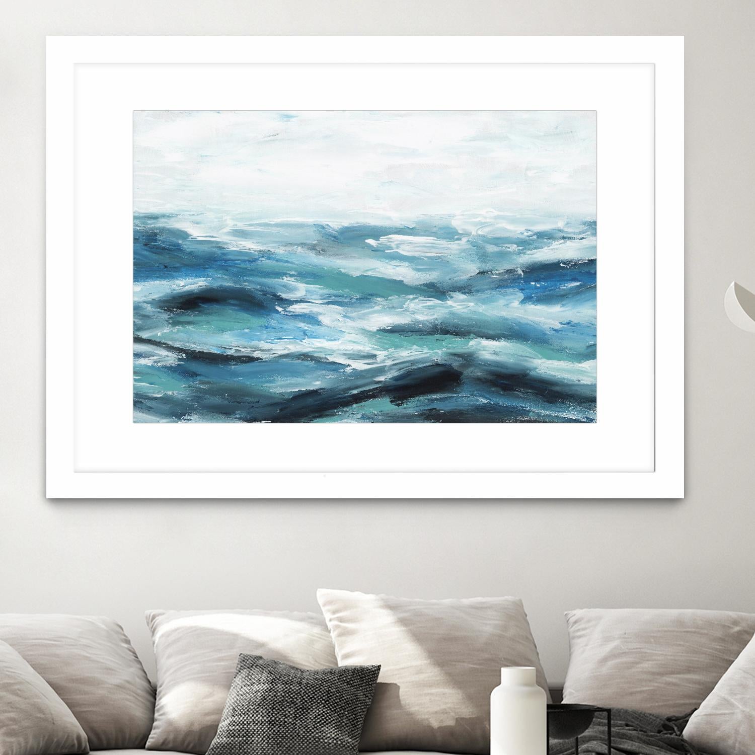 Oceanic I by Isabelle Z on GIANT ART - white sea scene