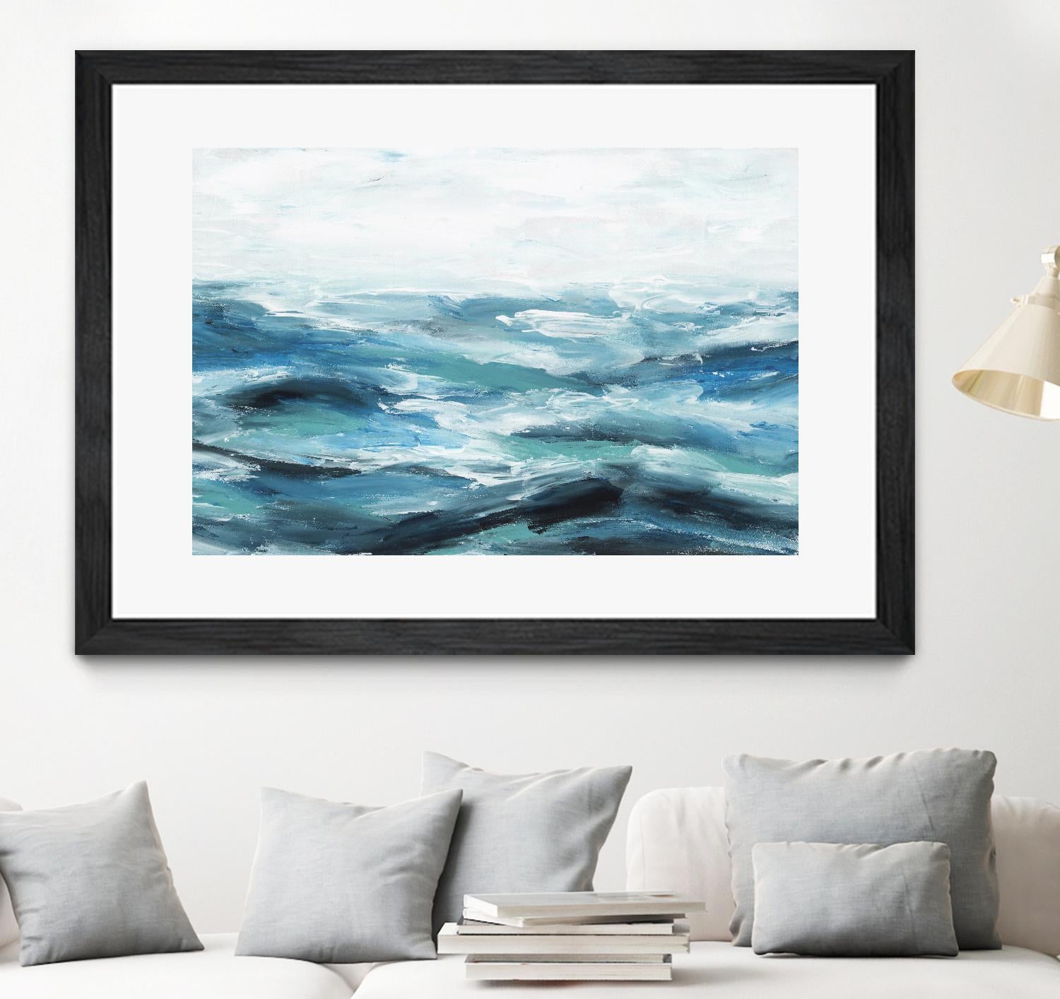 Oceanic I by Isabelle Z on GIANT ART - white sea scene