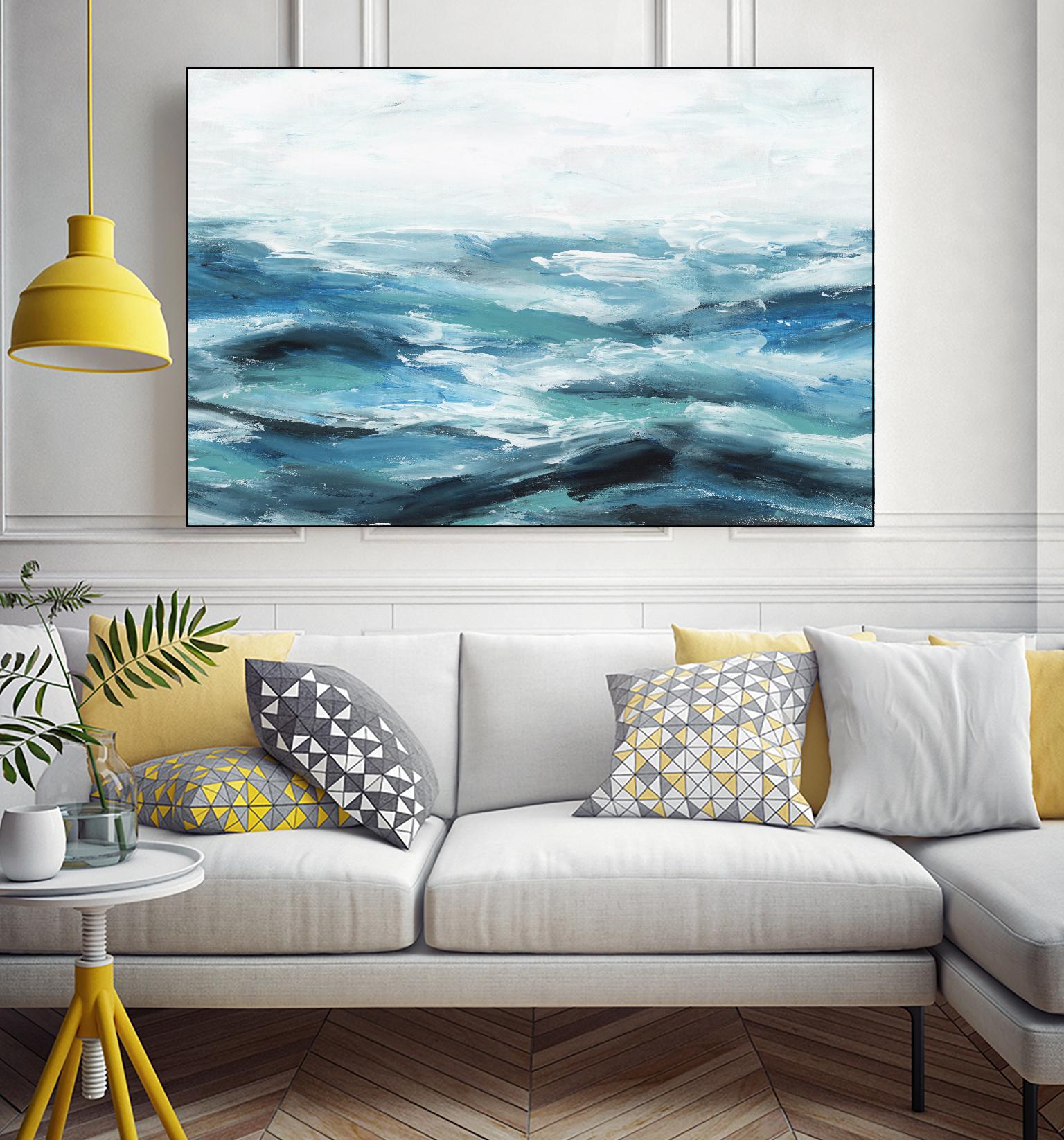 Oceanic I by Isabelle Z on GIANT ART - white sea scene