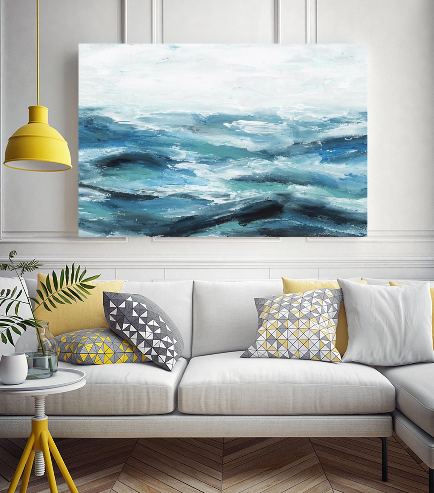 Oceanic I by Isabelle Z on GIANT ART - white sea scene