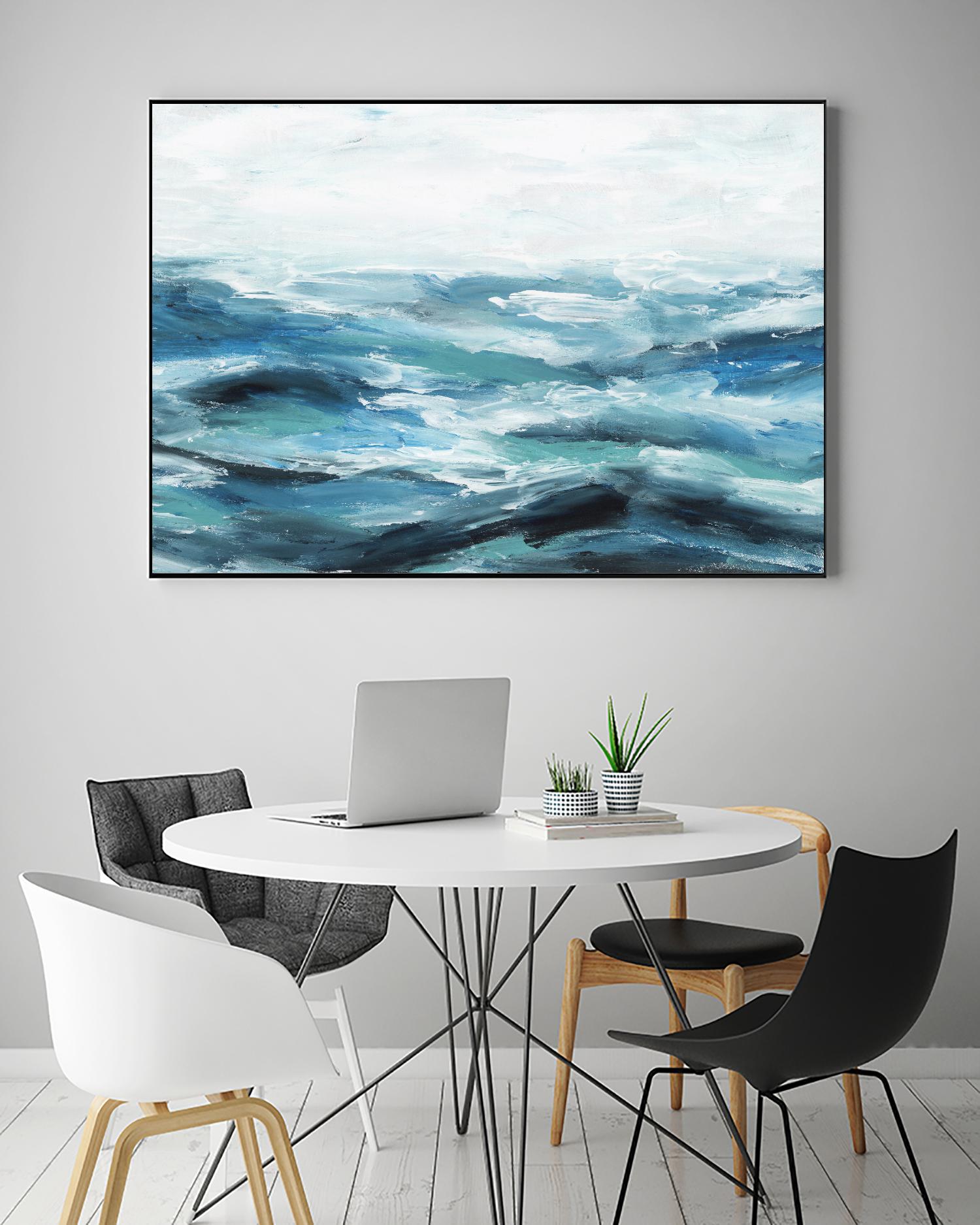 Oceanic I by Isabelle Z on GIANT ART - white sea scene