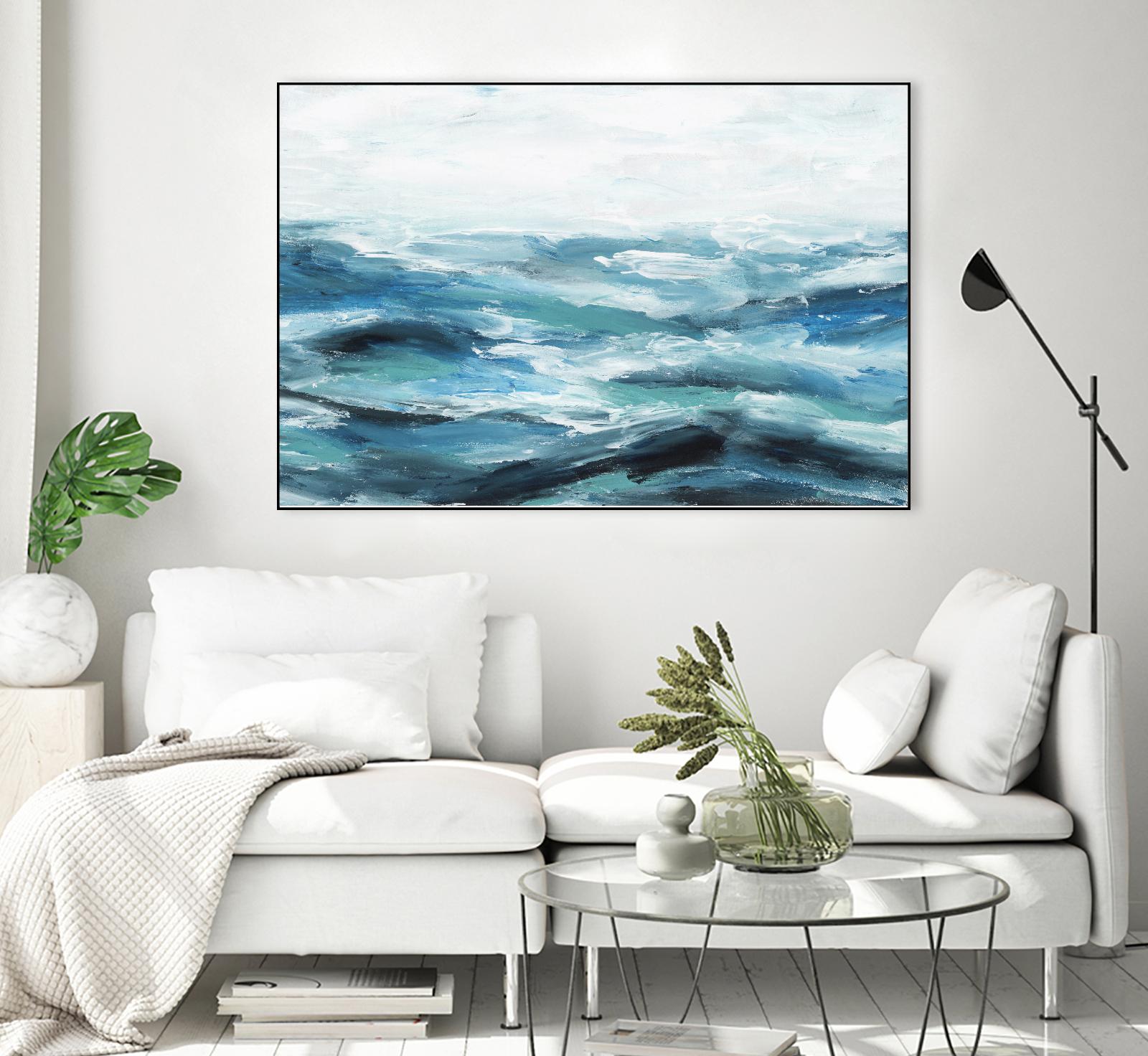 Oceanic I by Isabelle Z on GIANT ART - white sea scene