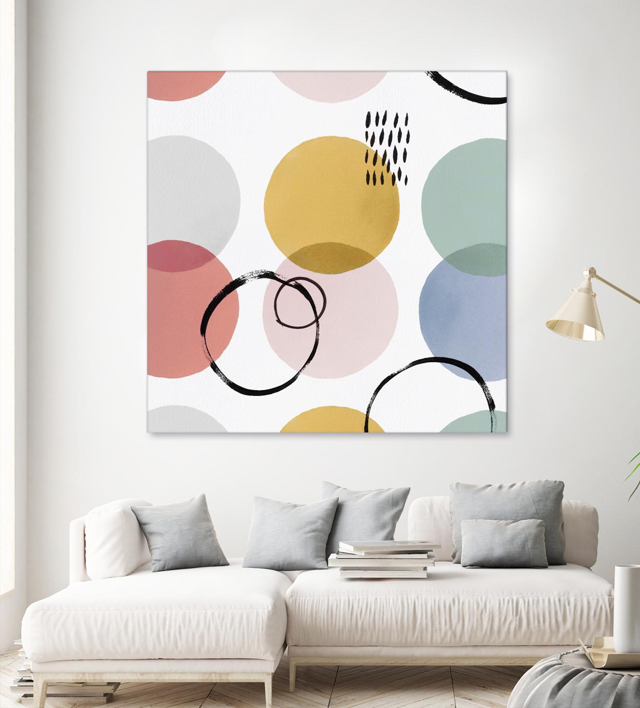 Colour Motion II by Isabelle Z on GIANT ART - red abstract