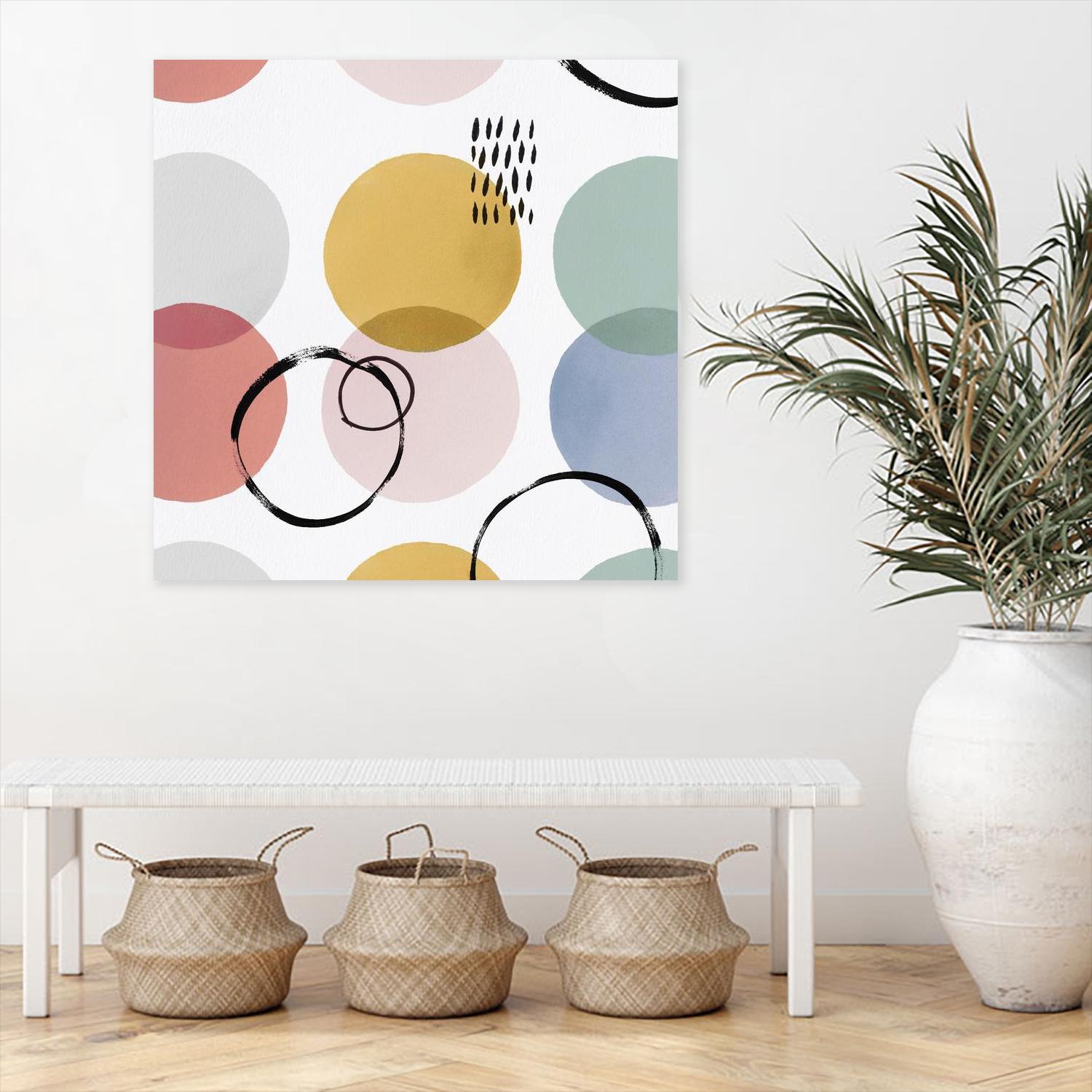 Colour Motion II by Isabelle Z on GIANT ART - pink shapes