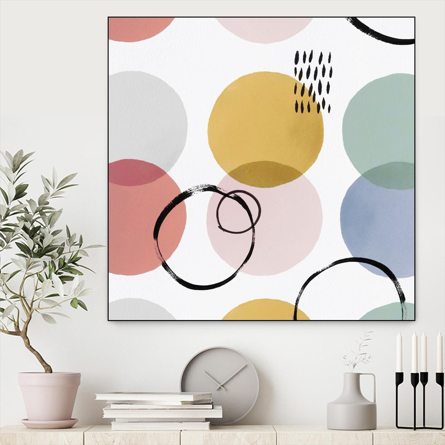 Colour Motion II by Isabelle Z on GIANT ART - red abstract