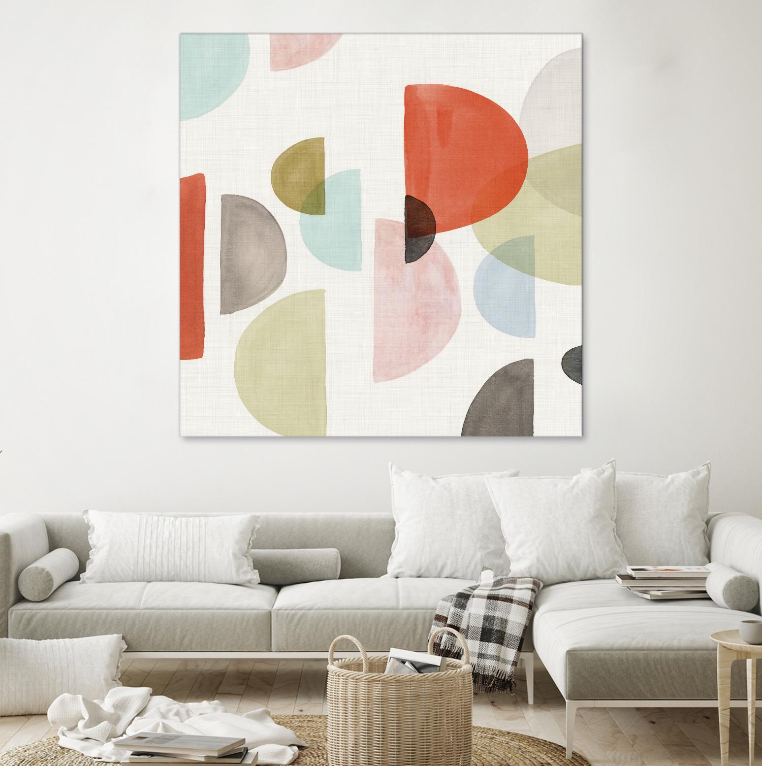 Dot Com I by Isabelle Z on GIANT ART - red abstract