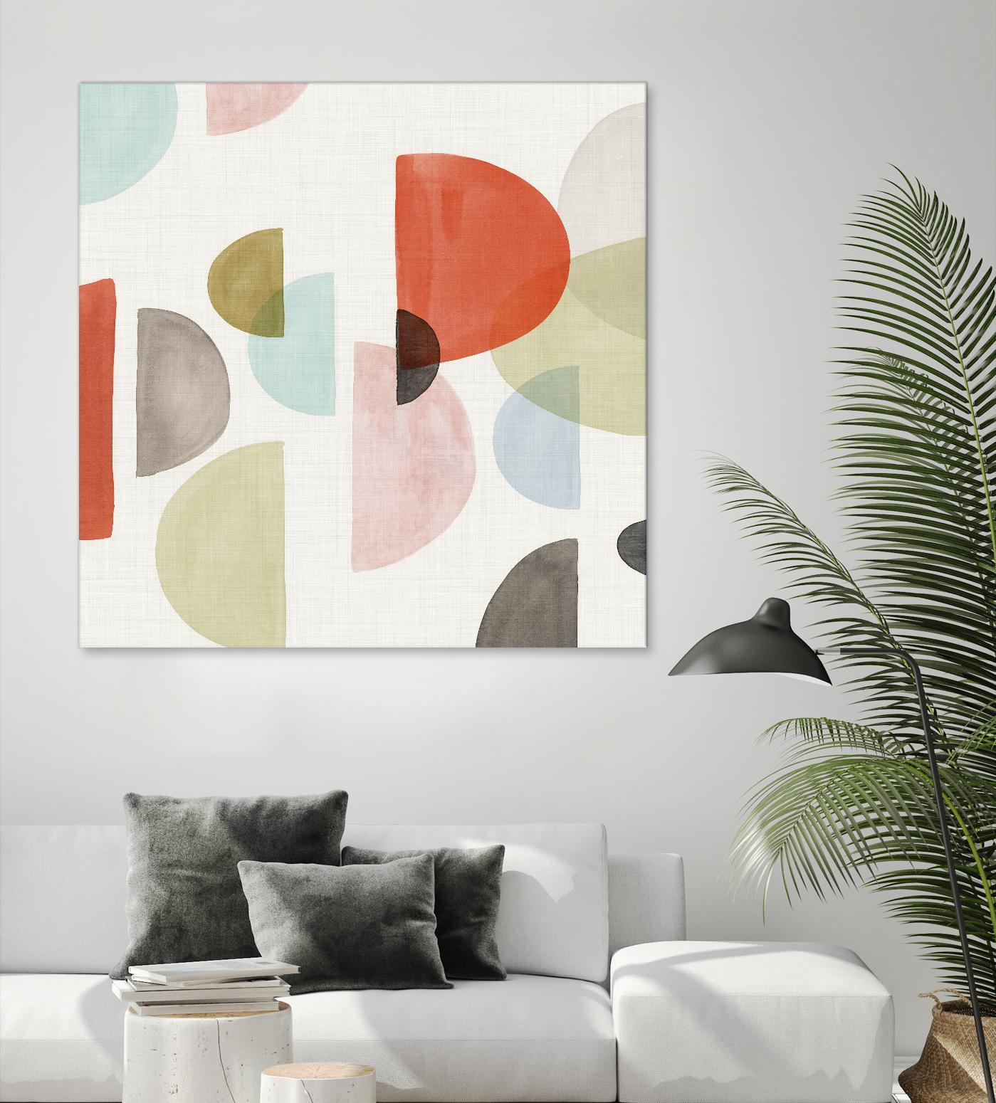 Dot Com I by Isabelle Z on GIANT ART - red abstract