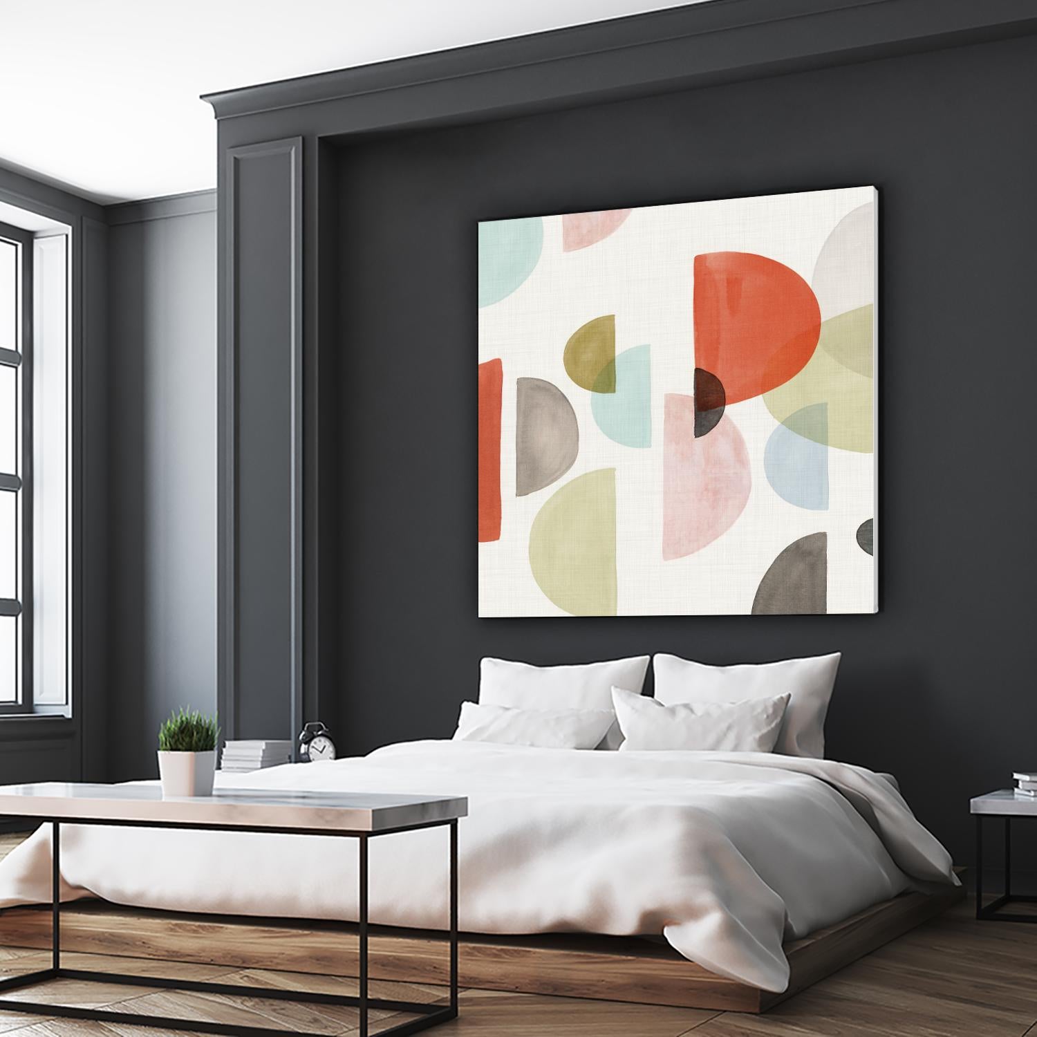 Dot Com I by Isabelle Z on GIANT ART - red abstract