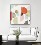Dot Com I by Isabelle Z on GIANT ART - red abstract