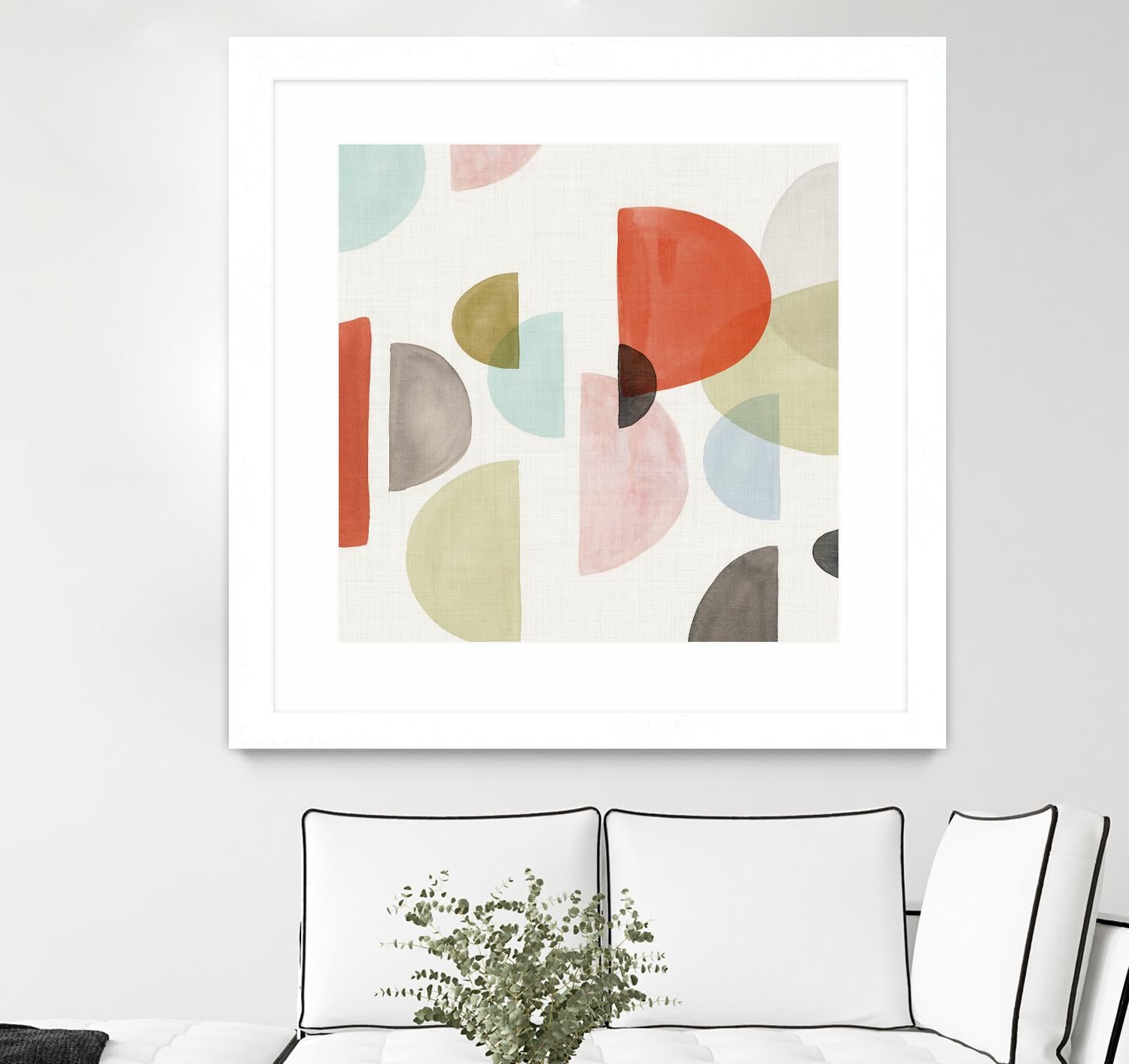 Dot Com I by Isabelle Z on GIANT ART - red abstract